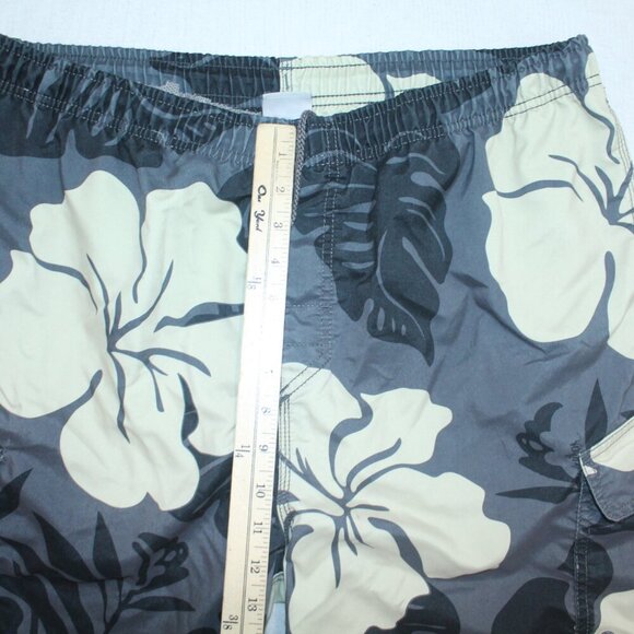 QuickSilver Men Gray Floral Board Shorts Size Large - Picture 5 of 9
